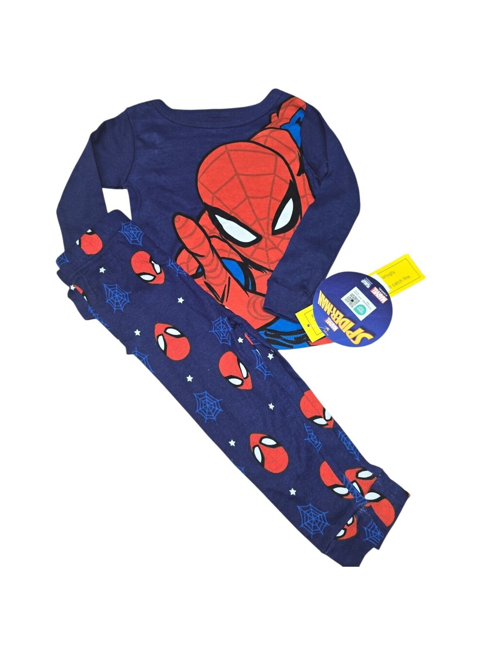 Marvel Spider-Man Toddler 2-Piece Pajama Set NWT Blue Long Sleeve 2T